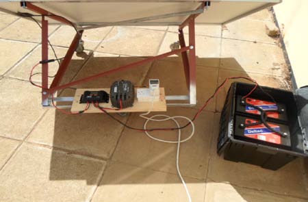 Figure 6 : Comparison of flow rates for 1.5" No. 3spring-loaded poppet valve with and without a parabolic deflector and with no air in the pipes vs . power input.A direct observation of the graphs shows that any of the three positions of the deflector give better flow rate than the case without a parabolic deflector.A comparison made for the effectiveness of parabolic deflector indicates an increase of all flow rates depending upon the input power and the position of the deflector with respect to the valve body. The results show that for power varying from 22 Watt to 38 Watt and deflector positioned in holes No. 1, 2, 3 the percentage increase of the flow rates are found to be: from +5.12% to +51% for the deflector positioned at hole No.1, from