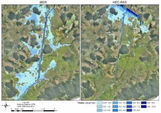 Figure 14 : Input and output hydrograph of the models for RT of 50 years