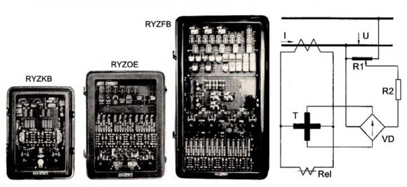Figure 6 : Relay KPC-112 (ChEAZ, Russia) with the induction mechanism In this respect, starting element of distance protection of type HZM (Westinghouse) could be much more appropriate, Fig. 7.