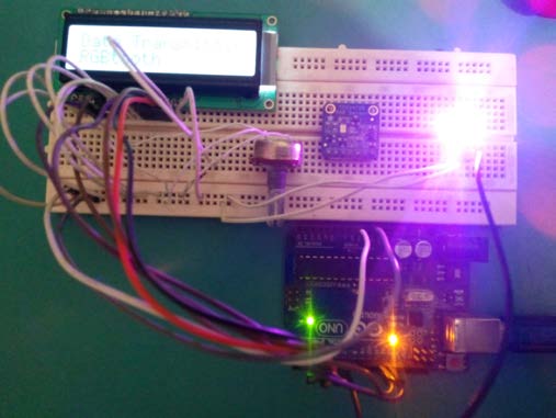 Figure 11 : Simulated output waveform showing the identified code, phase angle and number of phase changes Figure 12 gives the photograph of the Field Programmable gate array (FPGA) results. The glowing LEDs show the logic '1'and the unglowing LEDs will give the logic'0'.the first three LED's are used for code identification and the remaining LED's are used for phase identification. The identified code is a four phase code.