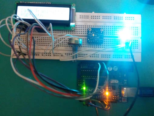 Figure 12 : Photograph of FPGA Showing the Identified Fourphase Code along with the phase angle