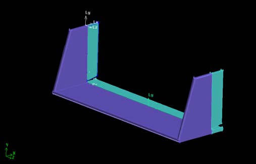 k ? and w ? indicate the effective diffusivity of k and w, k G and w G indicate generation of turbulence kinetic energy and generation of w respectively, D k and D w show the dissipation of k and w in turbulence, C w represents the cross-diffusion factor.c) Grid and boundary conditionsFor horizontal tail, an O-type layout, Fig.3, has been generated by elliptical method. The external computational boundaries are fixed at 40c from the surface, Fig.4. The location of the first row of cells bounding the surface kept y + <1.