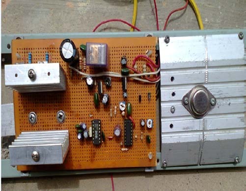 Figure 3 : Complete Circuit diagram of the Inverter Module/ Charge Controller and the Control unit.