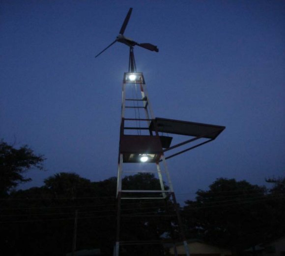 Figure 6 : Shows the picture if the Integrated Electricity generating system in operation