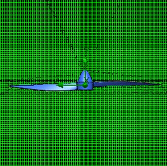 b) CFD ResultFlow simulation of CFD software provides total thrust and torque 1007 N and 311.19 Nm respectively.