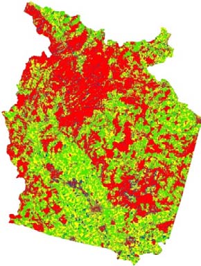 Land-cover change trajectories in Olomouc and their descriptions1991, 2001