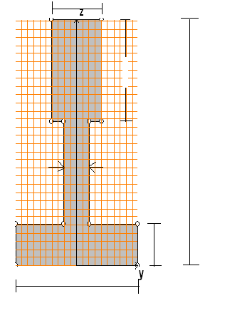 Figure 1 : Section of inverse-T girder