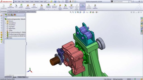 Figure 8 : CAD Model of Motor mounting
