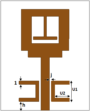 Fig. 7: Simulated Current Distribution at (a) At 3.2GHz (b) At 5.25GHz(c) At10.2GHz