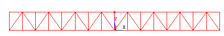 Figure 15: Layout of N continuous truss.