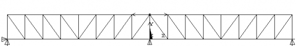 Figure 22: Layout of the 7 th technique used for strengthening of the continuous N truss