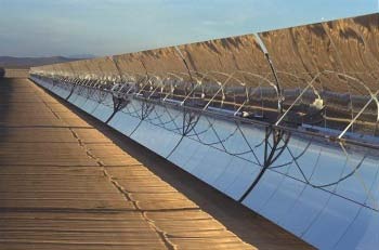These plants have been brought to commercial operation between 1985 and 1991 and are located in the Mojave Desert of California in US[3].The LS-3 solar collector assembly used at Kramer Junction in Mojave Desert of California (Source: Sandia National Laboratory, U.S) has been shown as Fig.1 In the year 2007, Nevada Solar One plant has deployed the parabolic trough collector system for its 64 MWe capacity plant[3].The first commercial parabolic trough power plant of Europe, And asol I has been generating electricity since December, 2008 followed by And asol II in the middle of 2009[3]. These plants are located in the southern part of the Spain. The US and Spain have most of these projects followed by several countries in the Sun Belt. Several projects are under planning/construction stage in countries like China, Egypt, Algeria, Morocco, Australia etc. As on 15/05/2016, a total of 5464.67 MW of net power has been under various stages of planning, development, construction and operation based on parabolic trough collector technology [3].