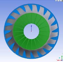 Fig. [8]: Normalized Mass Flow vs. Isentropic EfficiencyTable[1]: Performance Studies of three different impeller configurations