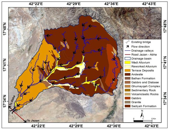 Figure 18: Floodplain two-dimensional modeling and existing hydraulic assessment in the area of Study in 2019