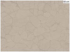 Figure 11: Sectors of the sample Figure 12 illustrates the microstructure of the lower sector. Equiaxed grains with inclusions of thin lamellas are observed in this sector [19, 20].