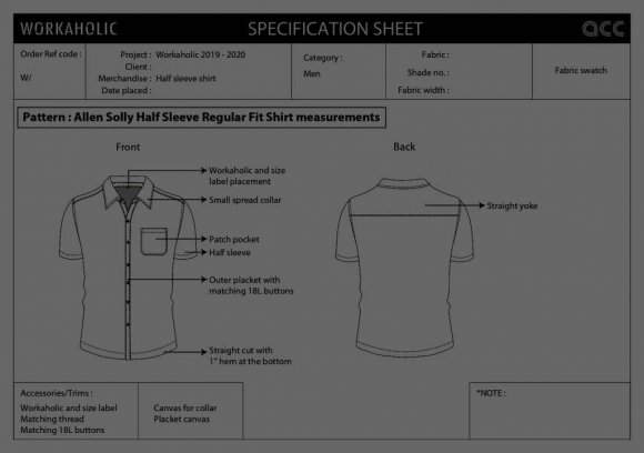Fig. 1: Specification sheet