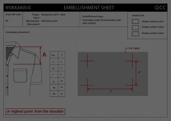 Fig. 3: Quantity sheet b) Adding additional form to clientleAccording to Jung Ha-Brookshire (2015) One of the key goals of the vending function is to plot garb merchandise within the styles that focus on clients would like to have, at the price they are willing to pay, inside the sizes they want, and at the time they want to shop for. Precise forecasting is one of the most vital secrets and techniques to fulfillment in any clothing agency in these days's market surroundings.When sales managers meet clients to get their needs, there happens a lag of communication in conveying the right features needed in that particular merchandise. So there is a common clientele form for sales manager where some necessary details (like name of client, fabric, merchandise, quantity) was supposed to be filled by sales manager and get confirmation signature from clients to start the process further.To bring lean techniques, had added an extra form called client approval form to get additional confirmation from clients (Fig4) which contains the visual diagrams of different collar, cuff, embroidery positioning etc. that is more easier for clients to visually understand and finalize the design they want. This gradually decrease the confusion between client, sales manager, enquiry team and designers to follow up the process effectively.