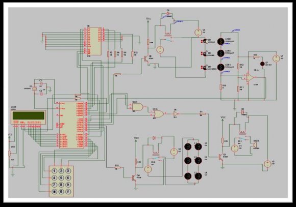 Figure 6 : Complete circuit connection of the prototype design of L3 Home Security System
