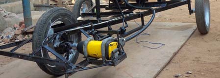 Front wheel bearings. 2. Rear wheel bearing. 3. Pneumatic motor. 4. Steering linkages. b) Clean the following periodically 1. Pneumatic motor, wheels and universal joints. 2. Steering links. 3. Tanks. c) Check all the valves periodically d) Check all the fittings regularly XIX.