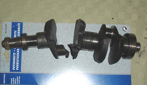 Figure 9 : Forces applied in various directions in crankshaft