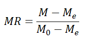 Figure 3 : Thin-layer drying curves of banana slice in 50% of engine load