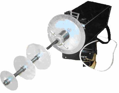 Figure 1 : The structure of the device for adaptive estimation of frequency and delay Herein the following designations are used: 1,2,10,11 -multipliers; 3,4,12,13 -bandpass filters; 5,6,14,15 -discriminators; 7,16 -adders; 8,17 -amplifiers; 9 -controlled oscillator; 18 -controlled clock oscillator; 19 -pseudo-random sequence generator operated by the Mersenne law.The device incorporates two parallel-connected channels A and B (they are outlined with dashed line in Fig.1) for signal processing as well as the generator 19 of pseudo-random sequences operated by the Mersenne law. Current estimates of the signal carrier frequency and its frequency shift with respect to a sounding signal are calculated in channel ?, but in channel B the sequence estimates of signal delay are formed. In contrast to the optimal coherent receiver, the