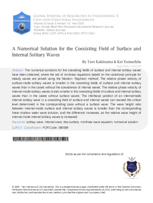 A Numerical Solution for the Coexisting Field of  Surface and Internal Solitary Waves