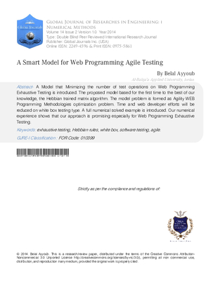 A Smart  Model for Web Programming Agile Testing