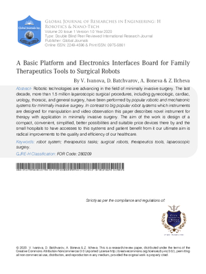 A Basic Platform and Electronics Interfaces Board for Family Therapeutics Tools to Surgical Robots