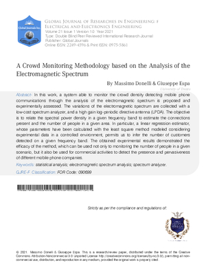 A Crowd Monitoring Methodology based on the Analysis of the Electromagnetic Spectrum