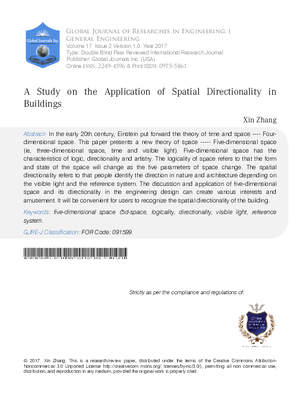 A Study on the Application of Spatial Directionality in Buildings