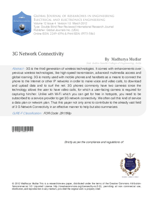 3G Network Connectivity
