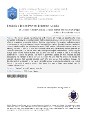 Bluelock a Tool to Prevent Bluetooth Attacks