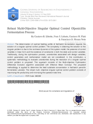 Robust Multi-Objective Singular Optimal Control Ofpenicillin Fermentation Process