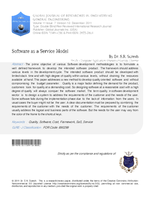 Software as a Service Model