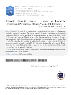 Reservoir Simulation Models a Impact on Production Forecasts and Performance of Shale Volatile Oil Reservoirs