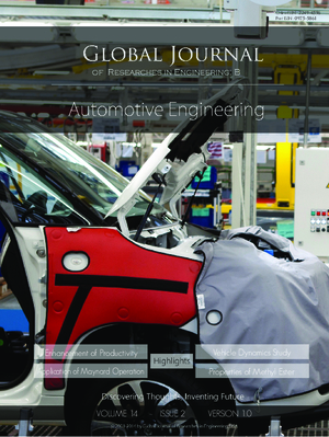GJRE-B Automotive: Volume 14 Issue B2