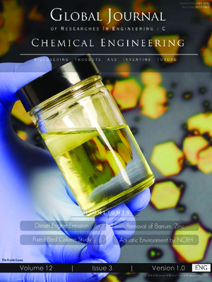 GJRE-C Chemical: Volume 12 Issue C3