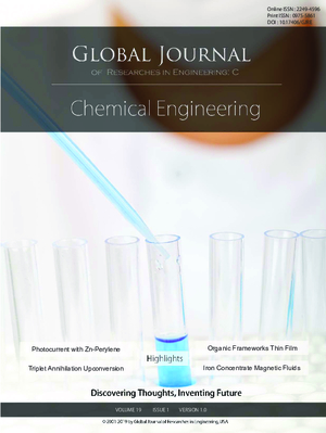 GJRE-C Chemical: Volume 19 Issue C1