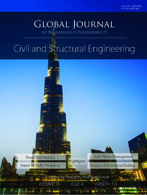 GJRE-E Civil and Structural: Volume 13 Issue E4