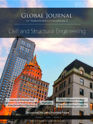 GJRE-E Civil and Structural: Volume 19 Issue E4