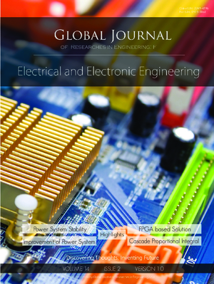 GJRE-F Electrical and Electronic: Volume 14 Issue F2