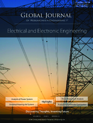 GJRE-F Electrical and Electronic: Volume 16 Issue F5