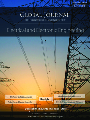 GJRE-F Electrical and Electronic: Volume 16 Issue F8