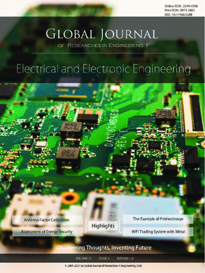GJRE-F Electrical and Electronic: Volume 21 Issue F4