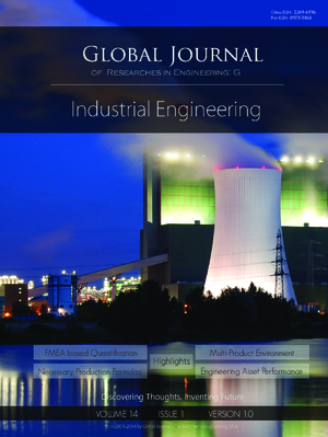GJRE-G Industrial: Volume 14 Issue G1