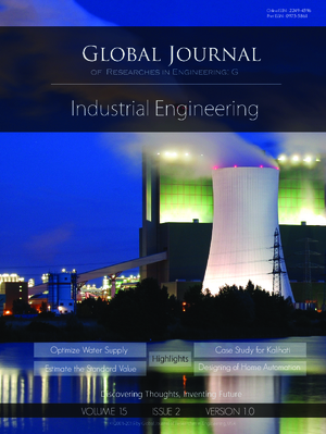 GJRE-G Industrial: Volume 15 Issue G2