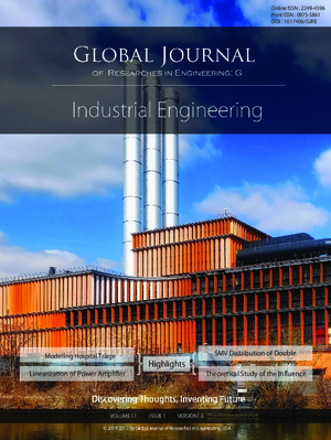 GJRE-G Industrial: Volume 17 Issue G1