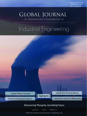 GJRE-G Industrial: Volume 21 Issue G2