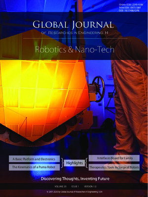GJRE-H Robotics and Nano Technologies: Volume 20 Issue H1